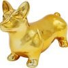 Goodsright Decor Corgi Dog Statue - Metallic Silver Standing Ceramic Dog Statue - Decorative Dog Sculpture for Garden or Home D??cor - Corgi Dog Outdoor Statue - (10.82?? x 3.62?? x 6.61??)
