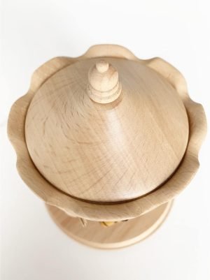 Goodsright Decor Carousel Music Box, Wooden Horse Music Box for Girl Women, Christmas Birthday Gift, No Battery Home Wood Decor