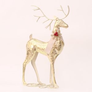 61ihr9Dw1-L._AC_SL1500 Goodsright Decor Christmas Wrought Iron Elk Statue Metal Animal Figurine Art Crafts Ornament Elk Statues In Home Decor