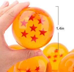 Goodsright Decor Shenron Statue Set Resin Dragon Statue + 3.5cm Crystal Ball Set of 7 + 0.71kg Mountain Stands Suitable for Party Decoration Lovers Collectibles(Shenron Statue Set)