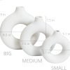 Goodsright Decor White Donut Vase | Vase Set of 3 | Hollow Ceramic Vase | Pampas Grass Vase | Ceramic Vase Set | Nordic Minimalistic Vase | Vases for Decor | White Vase | Boho Home Decor | Living Room Decor