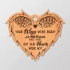 Goodsright Decor Personalized Your Wings were Ready Ornament - Heart Wings Keepsake Memorial Christmas Ornament, Wooden Ornament, Pack 3