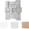 Goodsright Decor Picture Frames 4x6 inch (10.2x15.2cm) 9 Opening Wooden Picture Frames Collage Wall Decor Natural and White