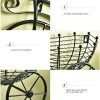 Goodsright Decor Wrought Iron Wall Hanging Decor, Bicycle Flower Basket Wall Mounted Flower Stand Display Rack for Home Decor, Unique Art Ornaments Classic Retro Style for Home