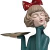 61o5FrufnsL._AC_SL1449 Goodsright Decor Resin Girl Statue Nordic Style Modern Girl Figurine Girl Sculpture Girls Shape Model for Living Room Table Decoration Office Desk Decoration Ornament - Green