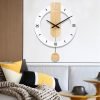 Goodsright Decor Wall Clock,Decorative Wall Clocks,Silent Quality Quartz Wall Clock Battery Operated,Large Wall Clock for Living Room,Kitchen,Home,Bathroom,Bedroom Wall Decor,15x21.5inch