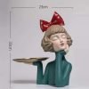 61p1dI2UavS._AC_SL1500 Goodsright Decor Resin Girl Statue Nordic Style Modern Girl Figurine Girl Sculpture Girls Shape Model for Living Room Table Decoration Office Desk Decoration Ornament - Green