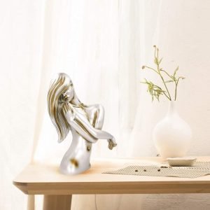 Goodsright Decor Art Statue, Sculptures Home Decor Modern Style Women Figurine, Resin Bust Decorative Objects on Shelf Table Desk for Living Room Bedroom Office