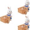Goodsright Decor 3 Pcs Rabbit Pot Rabbit Garden Statue Desk Flower Pot Vintage Vase Planter Dinner Table Decor Oddish Flower Pot Pots Large Indoor Plant Pot Bunny Animal Resin Bonsai Pot