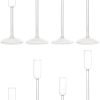 Goodsright Decor Candlestick Holders, Glass Taper Candle Holders Set of 8, Candle Holders for Candlesticks, for Christmas Events Party Wedding Reception Table Centerpiece Decorations