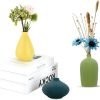 Goodsright Decor Small Ceramic Vase Decorative, Set of 4 Flower Bud Vases