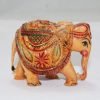 Goodsright Decor Indian Handicraft, Resin, Elephant Carved Painted Decorative Gift Item