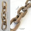 Goodsright Decor Acacia Wood Chain Link Decor- Natural Decorative Chain Links for Coffee Table Accessories, Book Shelves, Farmhouse, & Racks - Modern Rustic Home Decor Gift Ideas for Housewarming & Wedding