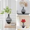 Goodsright Decor Large Glass Vase,Floor Vase Decorative Tall,Black Grey Glass Vase for Flowers, Clear Glass Vase,Decorative Bubble Vase for Farmhouse Home Floor Room Decor,Housewarming Gift,15inch