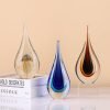 710a3VmcbaL._AC_SL1500 Goodsright Decor Hand-Blown Glass Ocean Wave Sculpture, Art Glass Centerpiece, Fish Tank Aquarium Marine Animal Ornament for Contemporary Home Decoration, Desk Decoration