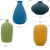 Goodsright Decor Small Ceramic Vase Decorative, Set of 4 Flower Bud Vases