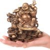 Goodsright Decor Opening Feng Shui Decoration Laughing God Buddha Statue Handicraft Resin Feng Shui Sculpture Lucky Buddha Home Decoration,C