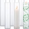 712ppZ_4xXL._AC_SL1500 Goodsright Decor 6 Pcs Glass Cylinder Vases Bulk for Centerpieces Decorative Tall Cylinder Vase Floating Candle Holders Clear Flower Vase for Tables Wedding Party Home Formal Dinners Decorations (10 x 4 Inch)
