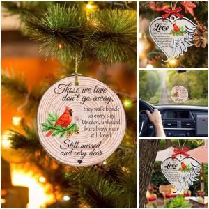 714Xmun8j5L._AC_SL1280 Goodsright Decor Cardinal Memorial Gifts for Loss of Loved One, Loss of Loved Ones Memorial Wooden Ornament. Memorial Christmas Ornament. Memorial Ornament: My Mind Still Talks to You, Gold,red, 5 Pieces