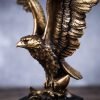 Goodsright Decor Resin Eagle Statue Sculpture Frgurine Gift for Home Office Living Room Desktop Display Decorative Decoration