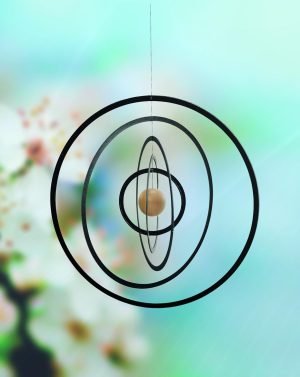 717AuURTrWL._SL1500 Goodsright Decor Science Fiction Nature Hanging Mobile - 10 Inches - Wooden Ball - Handmade in Denmark by Flensted