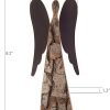 718EavNAOdS._AC_SL1500 Goodsright Decor Wooden Guardian Angel Figurines for Love, Peace, Inspiration - Remembrance Angel Collectible Statue - Christmas Wood Angel Decor - Rustic Angel Gift in Memory of Loved Ones - Medium