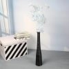 Goodsright Decor Tall Black Ceramic Vase,Flower Vase 20" Pampas Grass Vase,Floor Vase,Modern Home Decorations,Handmade Brushed Skinny Vase for Decor Living Room Table Fire Mantel Entryway