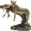 Goodsright Decor Leopard Hunting Antelope Statues, Wild Animal Jaguar Cheetah Figurines Decor, Predator Art Sculptures, Creative Decoration for Living Room Office, Resin 11''