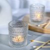 Goodsright Decor 48 Packs Tea Lights Candle Holder, Glass Votive Candle Holders in Bulk for Centerpiece Table Decorations, Valentine's Day, Wedding Decor, Engagement, Birthday, Home Decor, Dinner Party