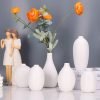 Goodsright Decor White Small Vase for Home Decor,White Ceramic Vase Set of 12,White Matte Boho Vase for Decorative Dried Flowers Pampas Grass Decoraitons,Dining Table Centerpieces Rustic Living Room Decor