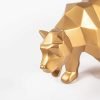 Goodsright Decor Animal Statues Home Decor Golden Bear Statue for Living Room Table Decor,Modern Sculpture Gift for Living Room, Bedroom, Office Desktop, Cabinet Shelf Decoration (Golden)