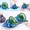 Goodsright Decor Glass Conch, Hand Blown Seashell Art Glass Figurine, Beautiful Home Decor, Crystal Glass Paperweight