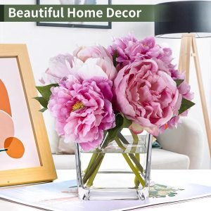 Goodsright Decor 6 Pack Square Glass Vases 5 x 5 x 5 Inch, Clear Cube Flower Vases for Centerpieces, Candle Holders for Wedding Party Home Decor