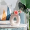 Goodsright Decor Love Sign Set of 4 Ceramic Small Flower Vases,Valentines Day Decorations for The Home,Trendy Home D??cor;Centerpiece for a Bridal Shower;Entryway, Mantel, Shelf D??cor-Pink