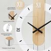 Goodsright Decor Wall Clock,Decorative Wall Clocks,Silent Quality Quartz Wall Clock Battery Operated,Large Wall Clock for Living Room,Kitchen,Home,Bathroom,Bedroom Wall Decor,15x21.5inch