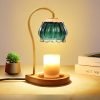 Goodsright Decor Candle Warmer Lamp with Timer, Dimmable Candle Warmer Lantern Light, Electric Glass Shade Jar Candle Warming Holders for Home Decoration Valentine's Day Gift, Bright Blue