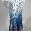 Goodsright Decor Wavy Vase Resin Desktop Flower Pot Creative Resin Ocean Waves Ornament Decoration for Home Fused Crystal Desktop Decor Handmade Crafts (Vase 30/15/10 cm) (Big(30cm))