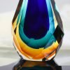 Goodsright Decor Yao Yuan Hand-Blown Glass Sculpture Glass Decor Murano-Style Glass Statue and Figurine Wonderful Gift, Blue and Green Color