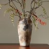Goodsright Decor Rustic Vase for Home Decor, Farmhouse Terracotta Vases, Stone Vases, Large Vases for Living Room Decor, Rustic Flower Vase Decoration for Living Room