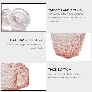 Goodsright Decor Glass Bud Vase Set of 30, Small Flower Vases, Glass Vases for Centerpieces, Vintage Home Table Decorations Bud Vases (30 Pcs, Amber)