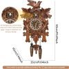 Goodsright Decor Cuckoo Clock with Working Bird Pendulum Wall Clock Wooden Cuckoo Clocks for Wall Coo Coo Clock with Night Mode for Living Room Bedroom Housewarming Gifts, Cuckoo Clock