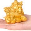 Goodsright Decor Opening Feng Shui Decoration Laughing God Buddha Statue Handicraft Resin Feng Shui Sculpture Lucky Buddha Home Decoration,C