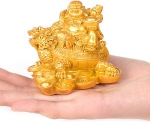 Goodsright Decor Opening Feng Shui Decoration Laughing God Buddha Statue Handicraft Resin Feng Shui Sculpture Lucky Buddha Home Decoration,C