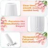 Goodsright Decor 24 Pcs Plastic Flower Vase White Bud Vase Ceramic Look Plastic Vases for Centerpieces Unbreakable Floral Vases Bulk for Home Office Table Living Room Decor