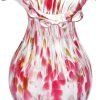 Goodsright Decor 8inch Blown Glass Bubble Vase Collection Modern Art Flower Vase Decoration for Home Decor Living Room,Office,Centerpiece,Table and Wedding,Blue