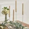Goodsright Decor Candlestick Holders, Glass Taper Candle Holders Set of 8, Candle Holders for Candlesticks, for Christmas Events Party Wedding Reception Table Centerpiece Decorations