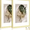 71aHBUjFJGL._AC_SL1500 Goodsright Decor 18x24 Aluminum Picture Frame Set of 2 - Displays Poster 16x20 with Mat or 18 x 24 without Mat, Black Metal Gallery Frame, Wall Horizontal or Vertical Display - Wall Hook Included