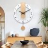 Goodsright Decor Wall Clock,Decorative Wall Clocks,Silent Quality Quartz Wall Clock Battery Operated,Large Wall Clock for Living Room,Kitchen,Home,Bathroom,Bedroom Wall Decor,15x21.5inch