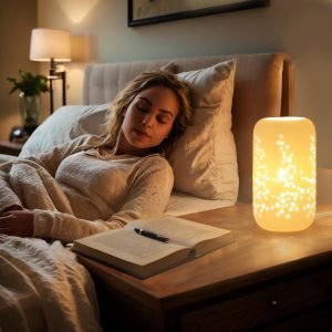 Goodsright Decor Modern White Ceramic Home Decoration Vase Table Lamp Suitable for Dried,Artificial,Simulated Flowers,for Bedroom,Living Room,Office,Entrance,Restaurant,Table Shelf Home Decor Nordic Minimalist Style