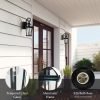 Goodsright Decor Outdoor Wall Lantern, Exterior Wall Light Fixtures, Black Porch Light with Tempered Glass, Anti-Rust Wall Lighting for House, Garage, Doorway